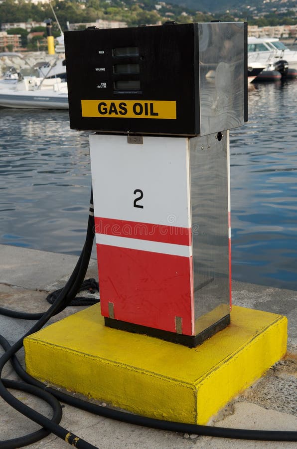 Gas station for boats stock image. Image of pump, western 23588939