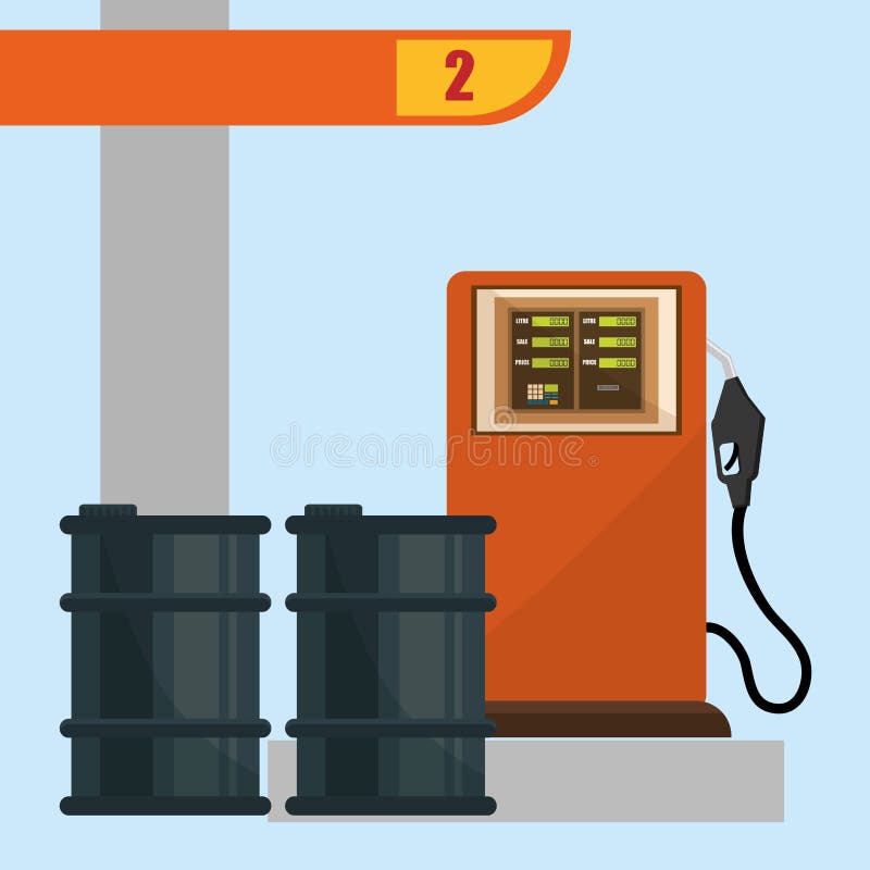 Gas Station design stock vector. Illustration of transportation 59041833