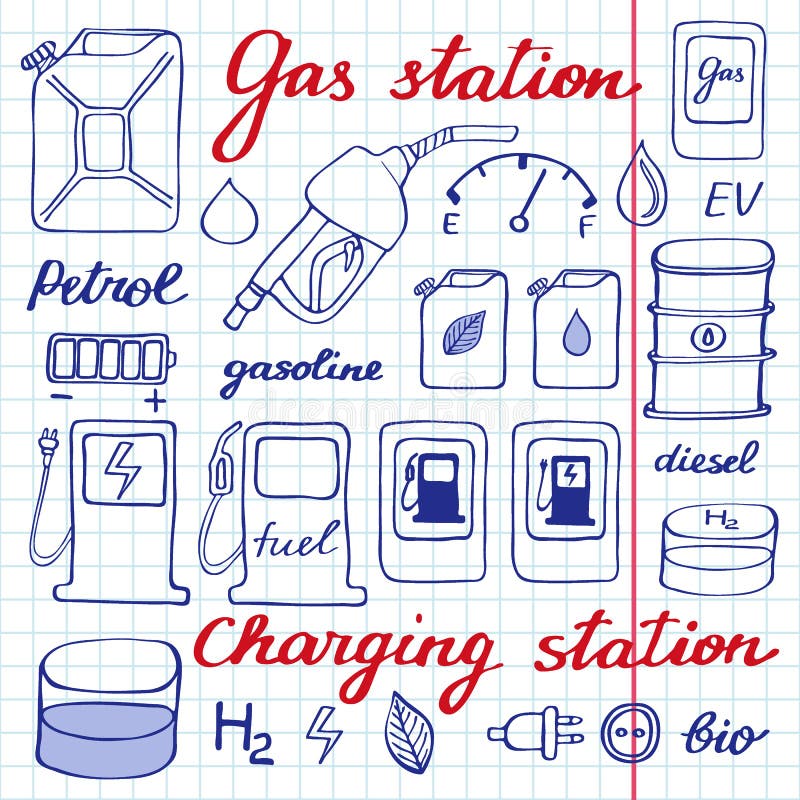 Gas Pump ,fuel Pump Cartoon Illustration Line Drawing Royalty Free SVG,  Cliparts, Vectors, and Stock Illustration. Image 172655384.
