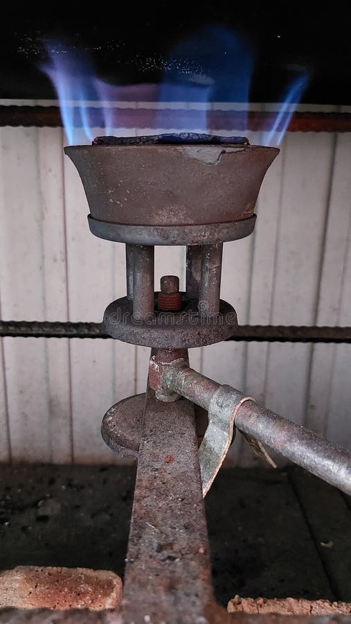 Gas Stove that is on All Day in the Kitchen Stock Photo Image of