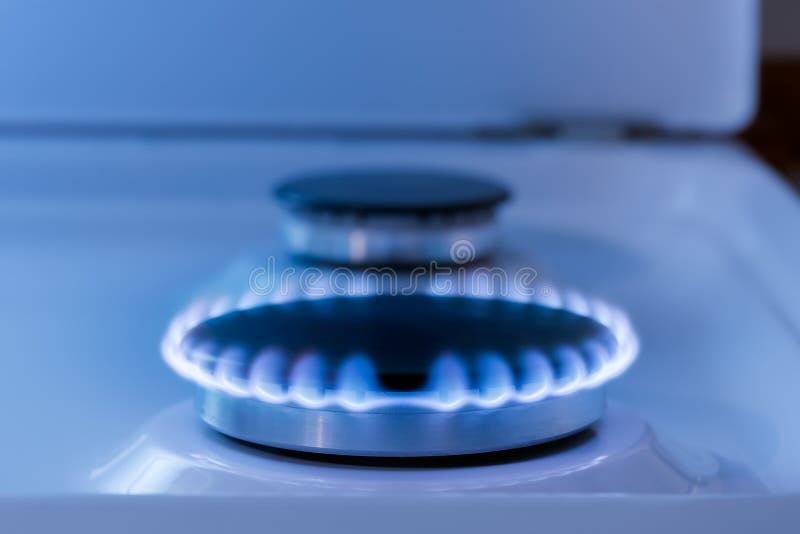 Gas Stove with Open Oven stock photo. Image of steel 36173556