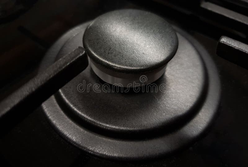 A Gas Stove Burner Turned Off Stock Image Image of modern, domestic