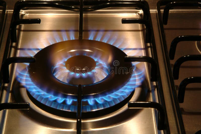 Gas stove burning stock image. Image of ignition, appliance 1629325