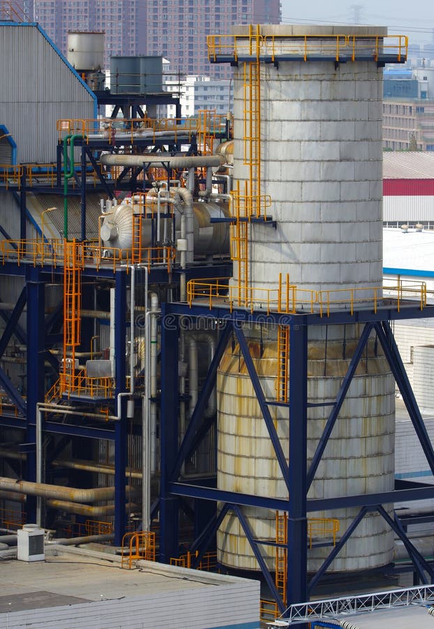 Gas Turbine Power Plant stock image. Image of warming - 27196553