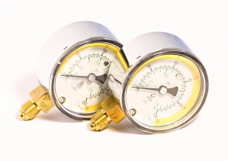 Gasmanometer stockfoto. Bild von nahaufnahme, instrumentenausrüstung