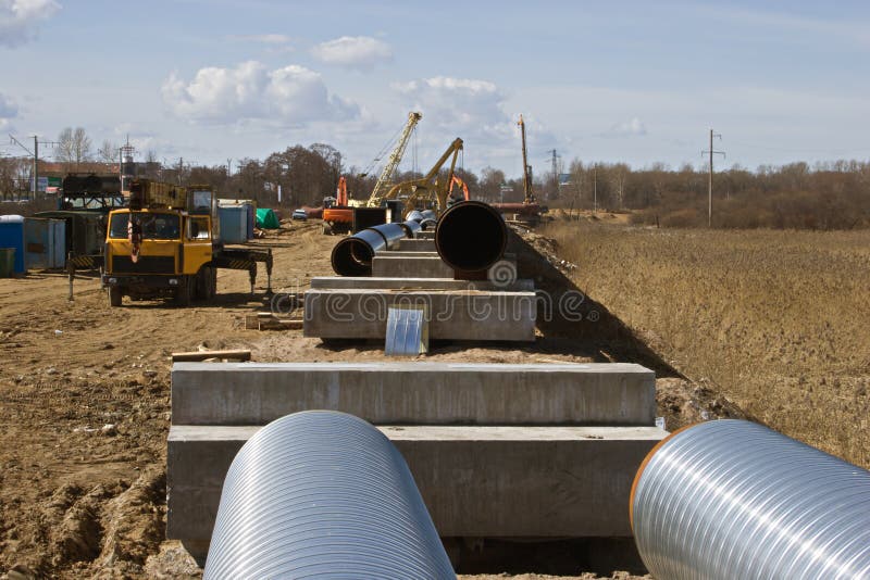 Gasoduto foto de stock