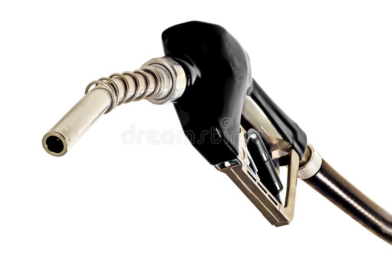 Gasoline Fuel Pump Nozzle And Hose Stock Image Image of people, white