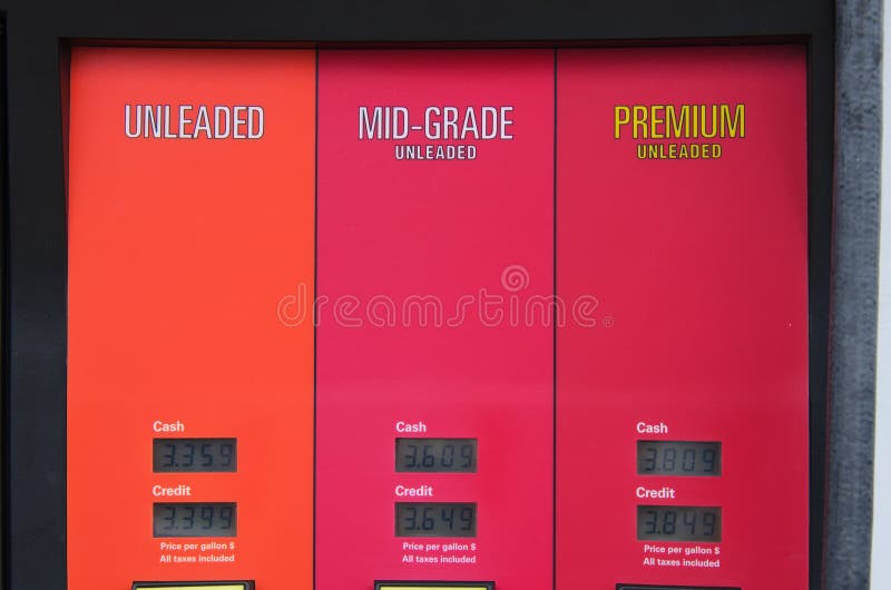 Gasoline Grades for Car and Buses Stock Image Image of asian, fishes