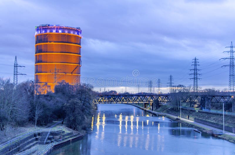 Gasometer Oberhausen royalty free stock photos Gasometer Oberhausen royalty free stock photos