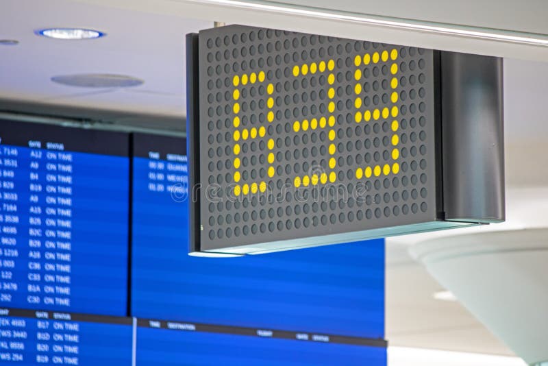 Gate B39 In Departures At The Airport Terminal