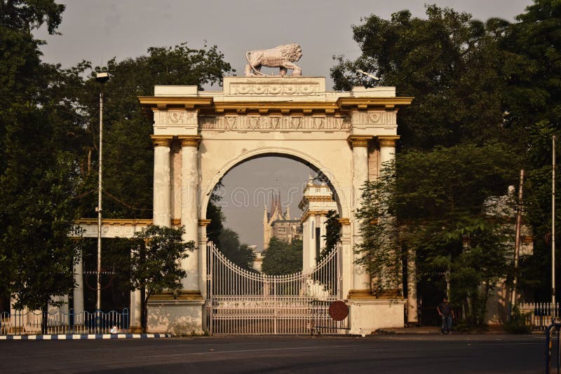 Governor House Gate, Kolkata Stock Image Image of estate, facade