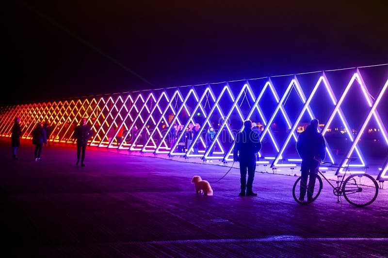 The of Lights Installation. Light Festival in Copenhagen, 2020 Editorial Photography - Image of commemoration, holiday: 176220217