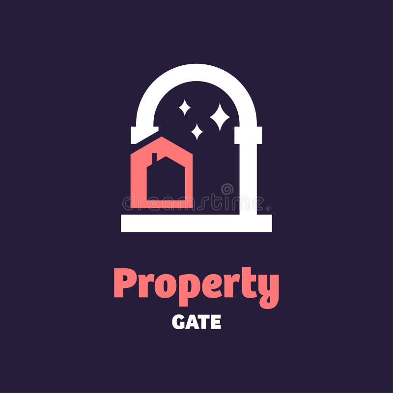 Property Gate Logo stock illustration. Illustration of residence 264413623