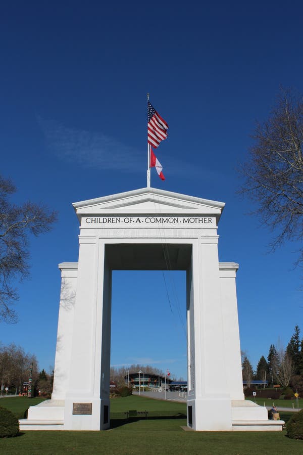 The Gate Monument in Peace Arch Park Editorial Image Image of