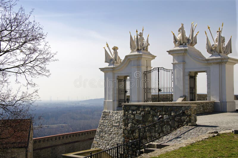 The gate with winning trophies, Bratislava castle