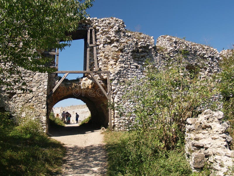 Gate to courtyard of Cachtice Castle