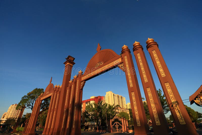 Kota Bharu Kelantan Islamic City Stockbild - Bild von grenzstein