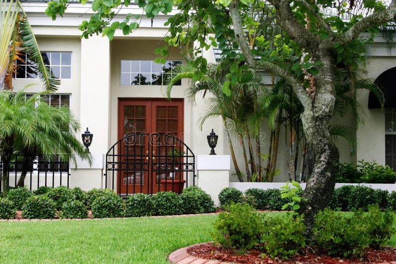Gated Entrance to Home stock image. Image of executive - 970709