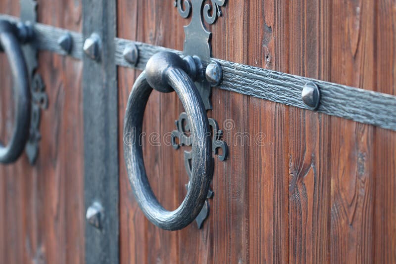 Gates Into The Courtyard Gate View From The Street Stock Image Image