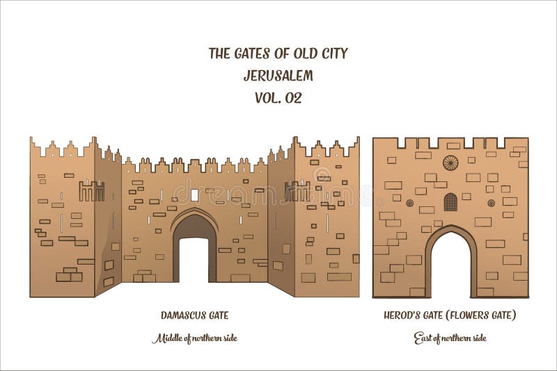 The Gates of Jerusalem, Damascus Gate, Herod`s Gate