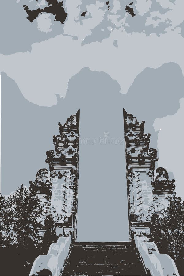 Bali Gate Vector Art, Icons, and Graphics for Free Download