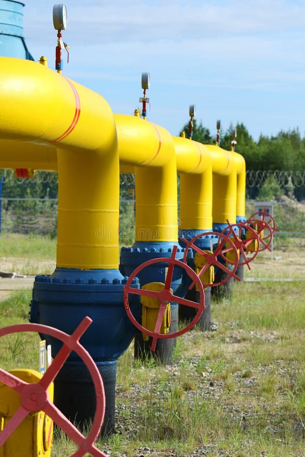 The Gas Pipeline in Siberia Stock Photo Image of industry, pipeline 72524310