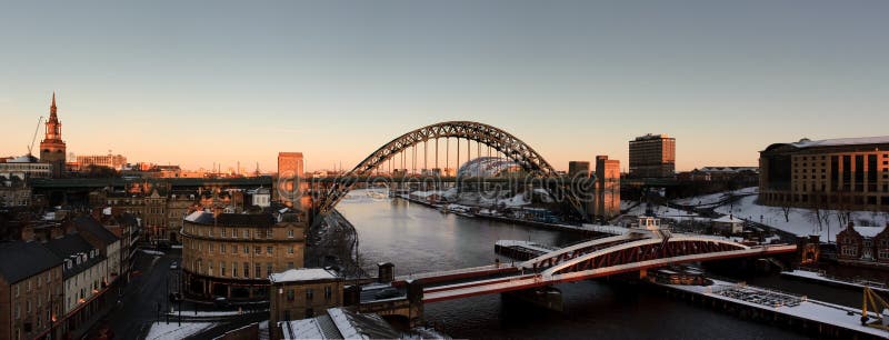 gateshead Newcastle panoramy zima zdjęcia royalty free gateshead Newcastle panoramy zima zdjęcia royalty free
