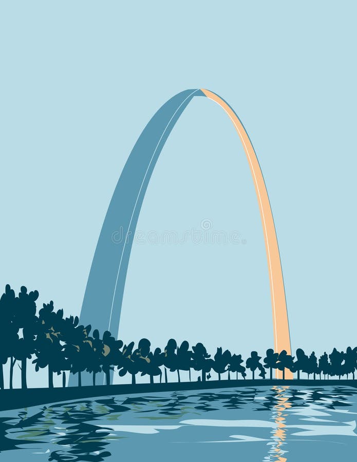 St louis gateway arch Stock Vector Images  Alamy