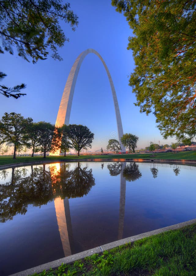 Gateway Arch In St. Louis, Missouri. Stock Photo - Image of skyscraper, blue: 92487894