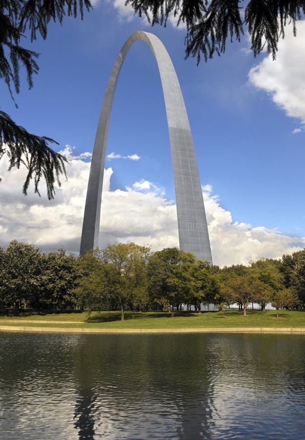 Gateway Arch - St. Louis - Missouri - USA Stock Photo - Image of catenary, jefferson: 20592658