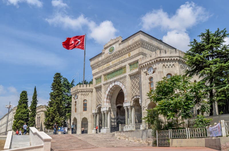 gateway to the istanbul university istanbul turkey editorial image
