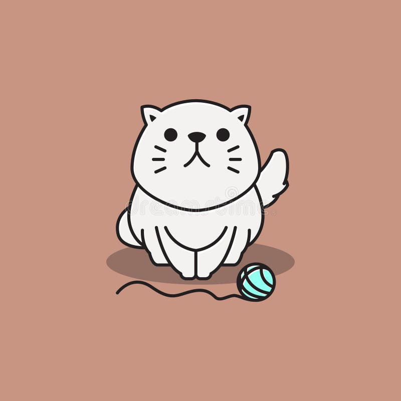 O gato fofo está brincando com uma bola de fios rosa. curioso gatinho  deitado em cima de um cobertor branco e olhando para a câmera. jogos com  animais de estimação. fios de tricô. brinquedos publicitários para gatos.