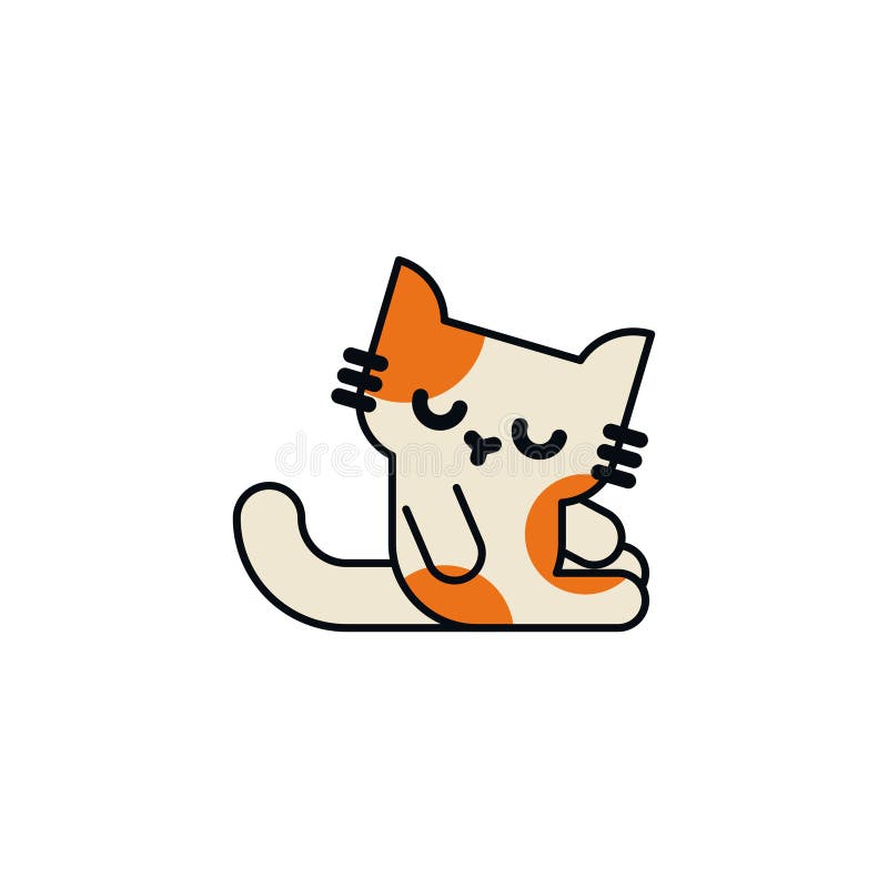 Desenho Animado De Gato Fofo Isolado Emoji Ilustração do Vetor - Ilustração  de cartoon, gatinho: 225027879