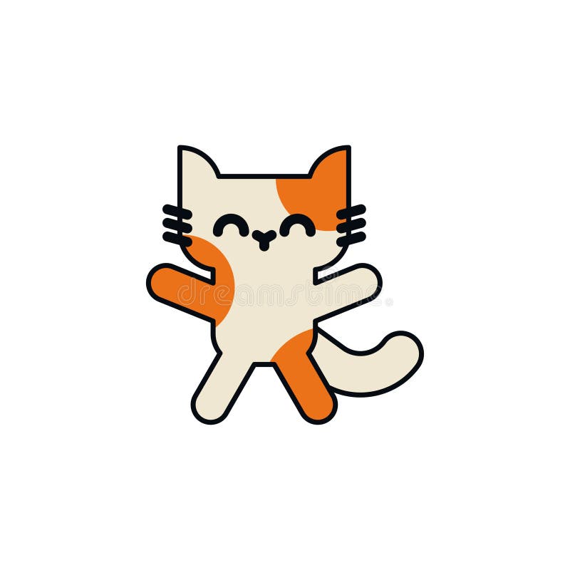 Desenho Animado De Gato Fofo Isolado Emoji Ilustração do Vetor - Ilustração  de cartoon, gatinho: 225027879