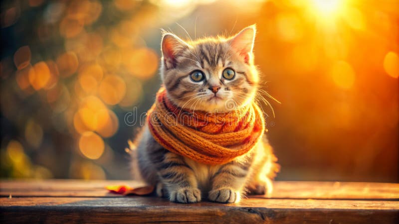 Gatitos antropomórficos lúdicos un paraíso de inocencia y maravilla stock de ilustración
