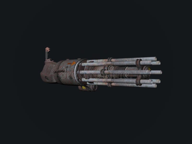 Gatling Gun vector illustration
