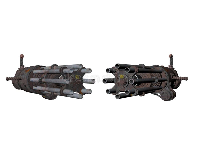 Gatling Gun stock illustration