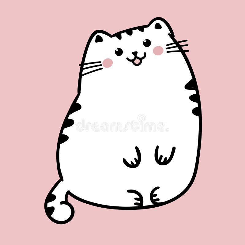 lindo gato branco estilo anime 11234268 Vetor no Vecteezy