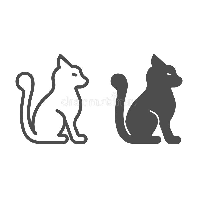 ícone De Gato Sentado Cauda De Perfil Doméstico Vetor PNG , Doméstico,  Perfil, Rabo Imagem PNG e Vetor Para Download Gratuito