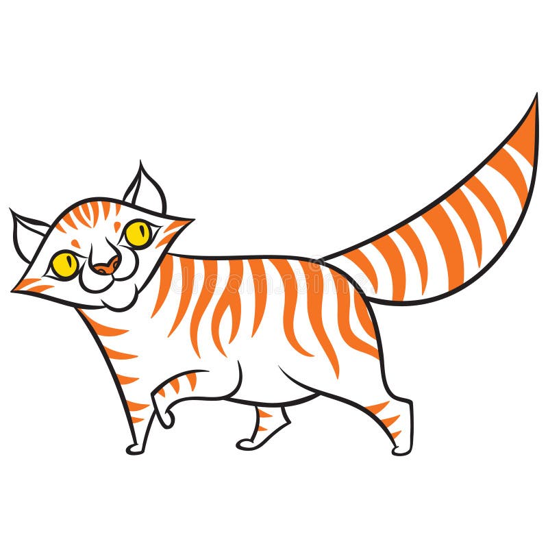 Desenho de gato malhado pintado e colorido por Mgorates o dia 12 de Março  do 2012