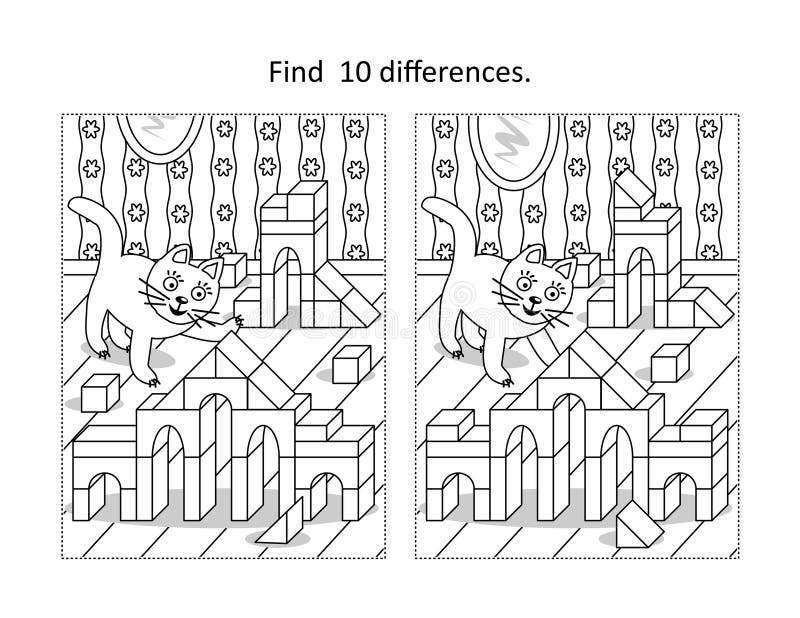 Busca Médica Diferenças Jogo E Página De Colorir Para Crianças