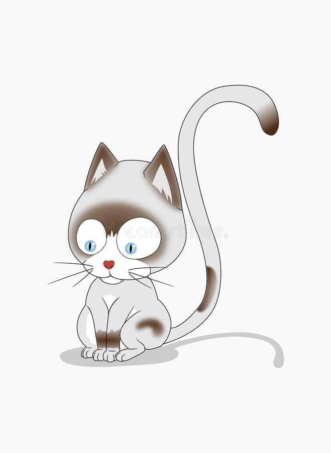 Gato gruñón stock de ilustración