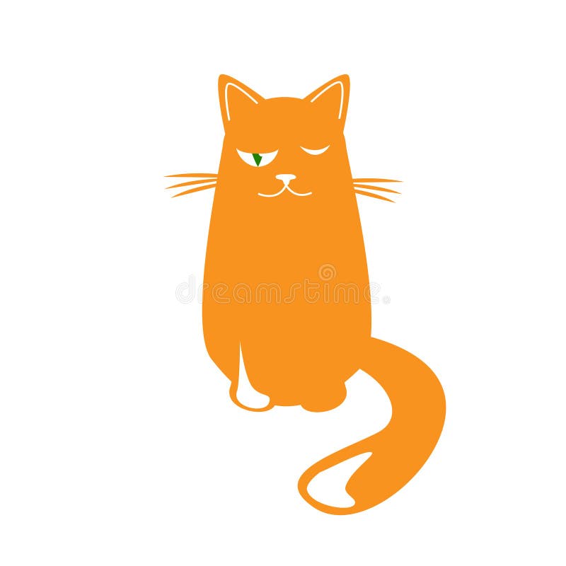 Gato irritado Ilustração dos desenhos animados Gato mal-humorado bonito ilustração do vetor Gato irritado Ilustração dos desenhos animados Gato mal-humorado bonito ilustração do vetor