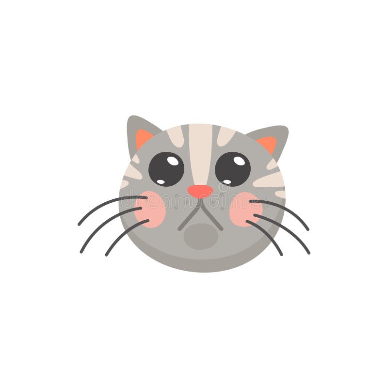 Desenho Animado De Gato Fofo Isolado Emoji Ilustração do Vetor - Ilustração  de sorriso, cômico: 225028066