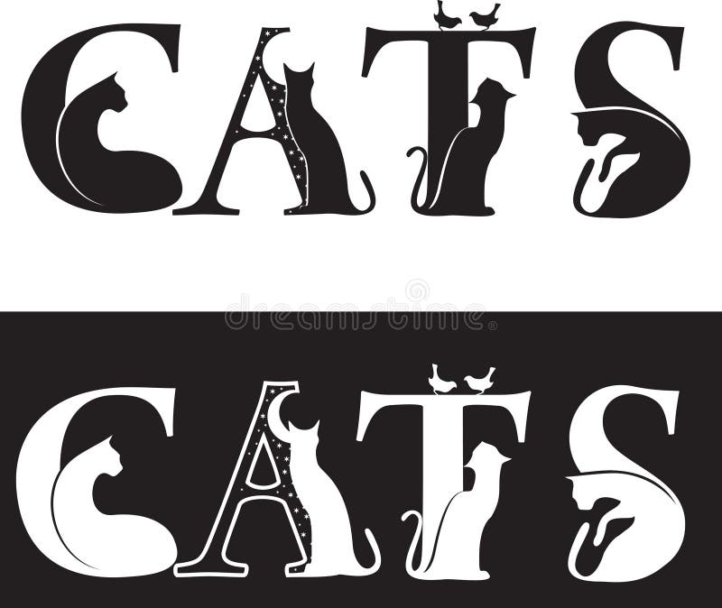 Fonte Do Gato Do Número 5 Gatos Número Cinco Sinal Do Alfabeto Do Animal De  Estimação Ani Home Ilustração do Vetor - Ilustração de pequeno, preto:  86935164
