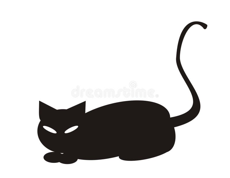 Gato negro ilustración del vector Gato negro ilustración del vector