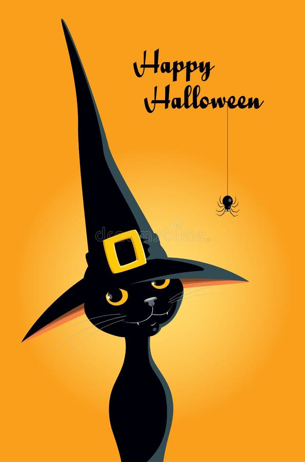 Gato Preto De Halloween Ilustrações, Vetores E Clipart De Stock – (44,551  Stock Illustrations)