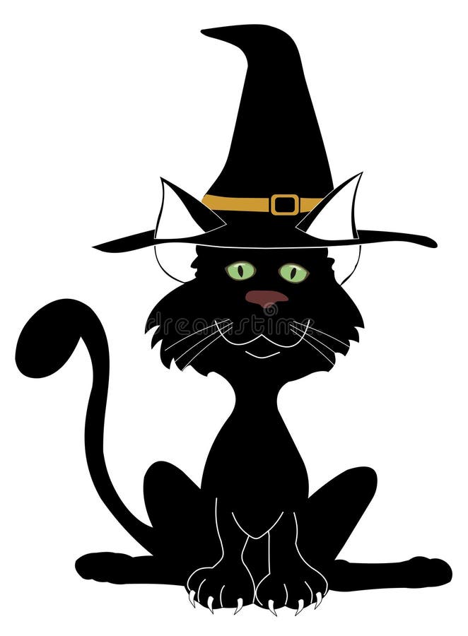 Desenho Animado De Halloween Gato Preto Fofo Imagem Grátis_Modelos Número  464978720_PSD Formato Imagem_