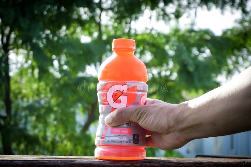 Rockford,illinoi/USA.- Sep 20,2019: Gatorade Cool Sports Drink hydrates better than water, which is why it`s trusted by some of th