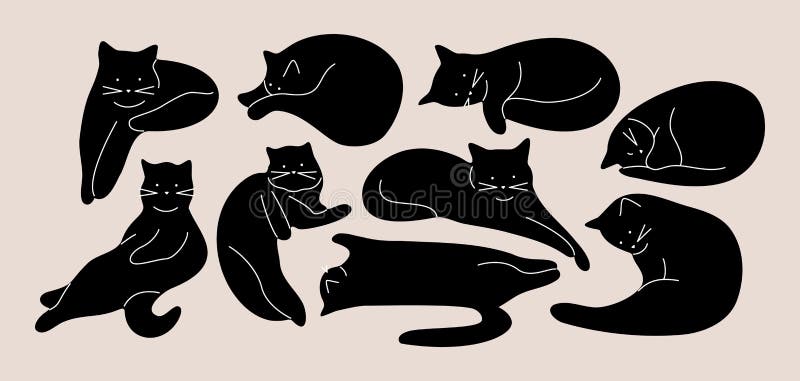 Jogo De Poses Do Gato Jogos Do Gatinho, Saltos Ilustração do Vetor -  Ilustração de pouco, animal: 134761226